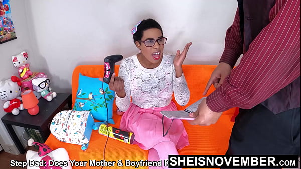 60fps Newest Drama Reality Fauxcest Plot: Stepdad Stealing My Diary: Pressuring Me For Aggressive Missionary Pussy Fuck, Huge Saggy Tits Out, Cute Black Nerd Stepdaughter Sheisnovember Fucked Sideways Legs Up, Big Cock Drilling By Msnovember