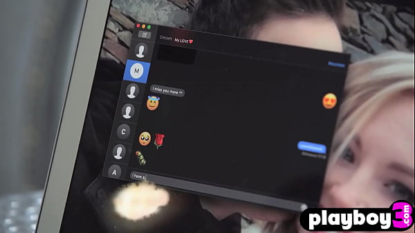 Sexy petite blonde MILF girlfriend Azazie Skymm finally fucks boyfriend