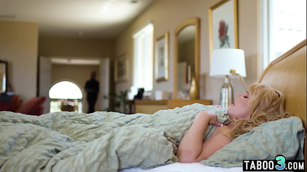 Stepson feeding his blonde BBW mature stepmothers Karen Fisher hungry pussy