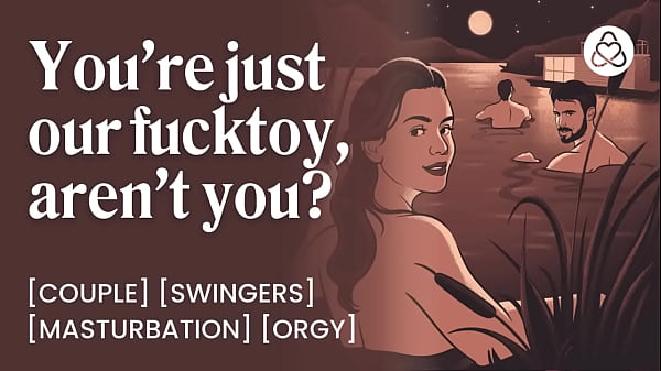 Submissive brat gets fucked by the lake | Rough threesome with my girlfriend | ASMR begging for more