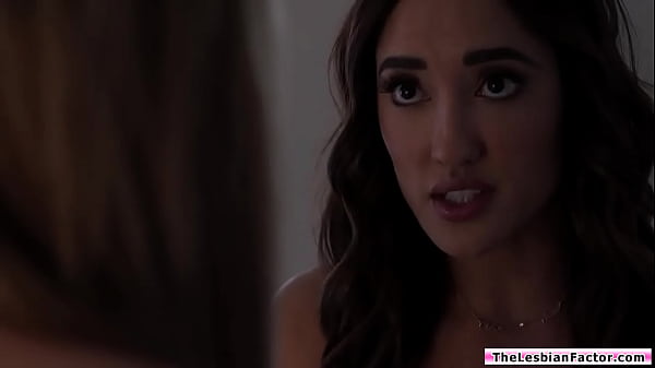 Big tits milf making out, facesitting her lesbian roommate