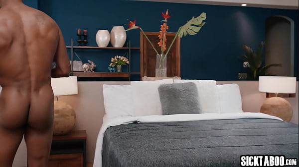 Black August Skye sucked big cock and black friend banged big ass babe