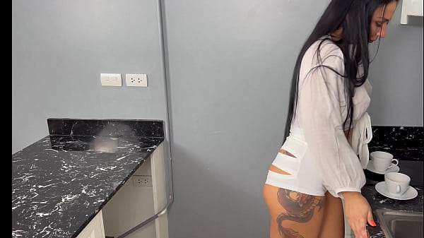 He Caught Me Making Coffee and Fucked Me on the Kitchen Table