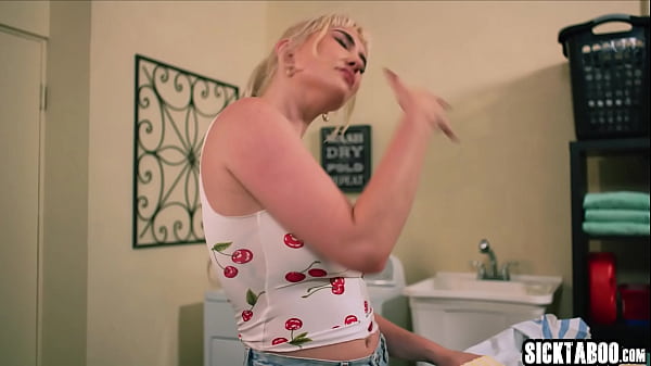 Hot big tits babe Cubbi Thompson get down here and lick Skye Blue pussy while I doing a laundry