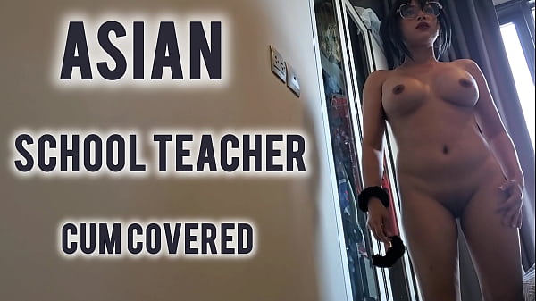 Squirting Asian School teacher Threesome MMF