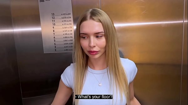 Met My Hot Neighbor in the Elevator and Fucked Her at Home