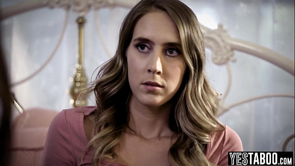 Petite MILF helps teen stepsis and BF have sex and rides him too