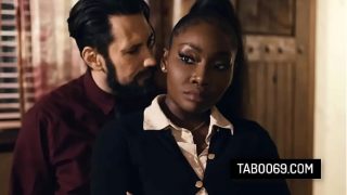 Hot ebony real estate agent Osa Lovely having sex with her client to get the deal