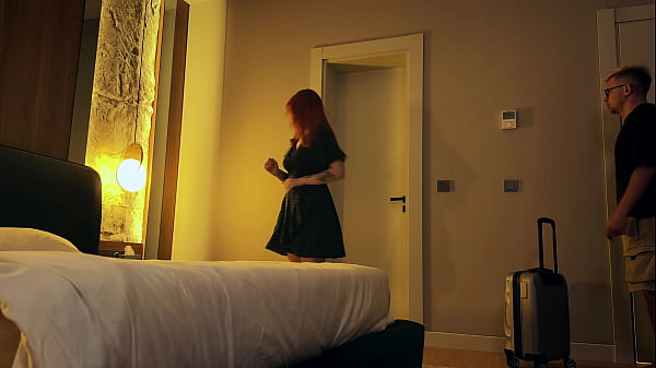 Step Mom Shares Bed with Step Son in Hotel—Naughty Night Unfolds!